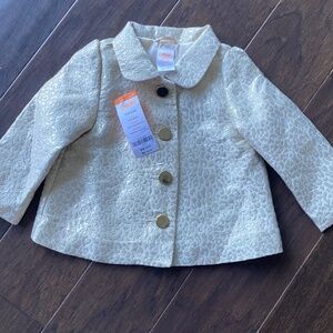 Gymboree Metallic Leopard Print Jacket